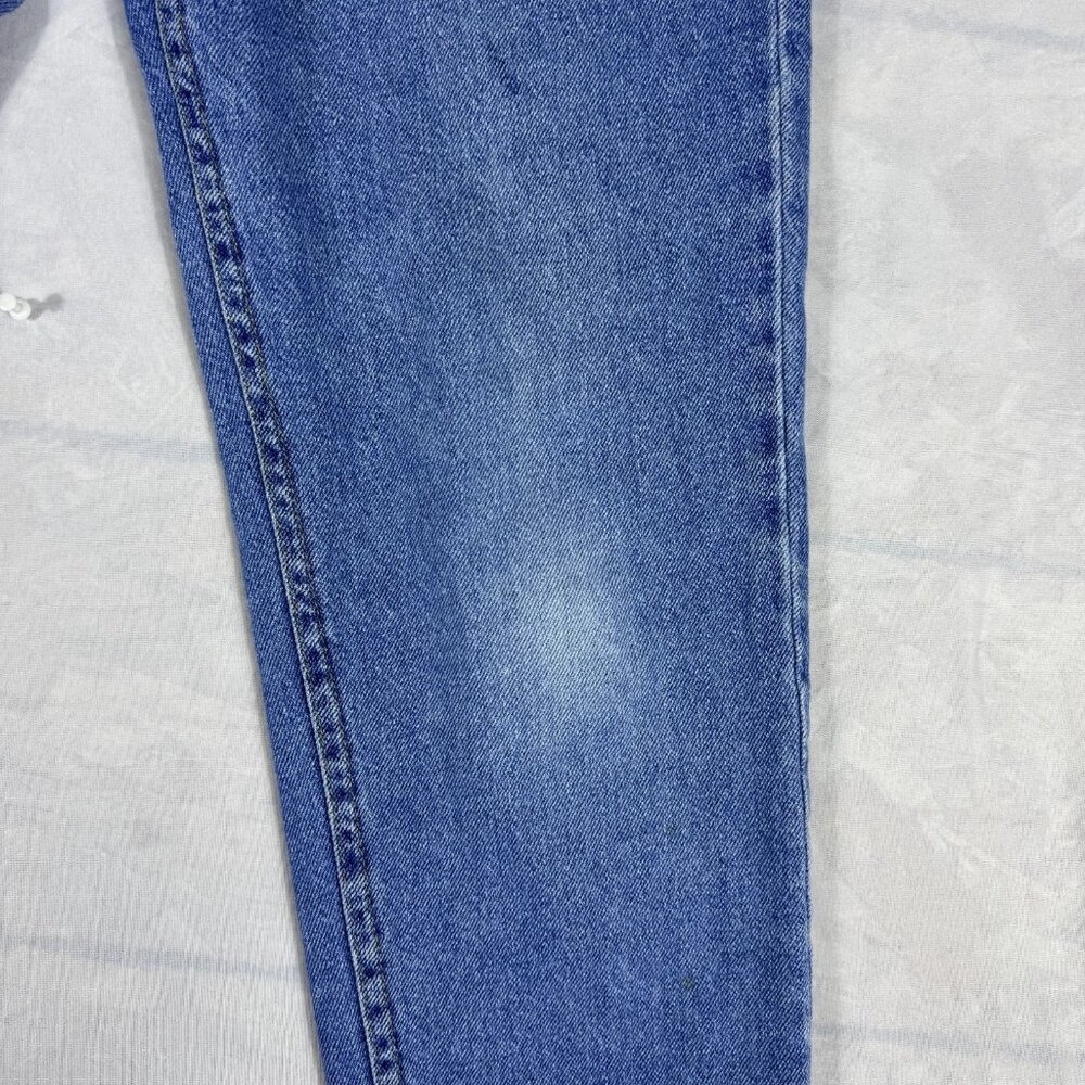 Lee Women's Mom Jeans Blue Denim Elastic Waist High Waisted 5-Pocket 6 Medium‎ - Picture 12 of 16